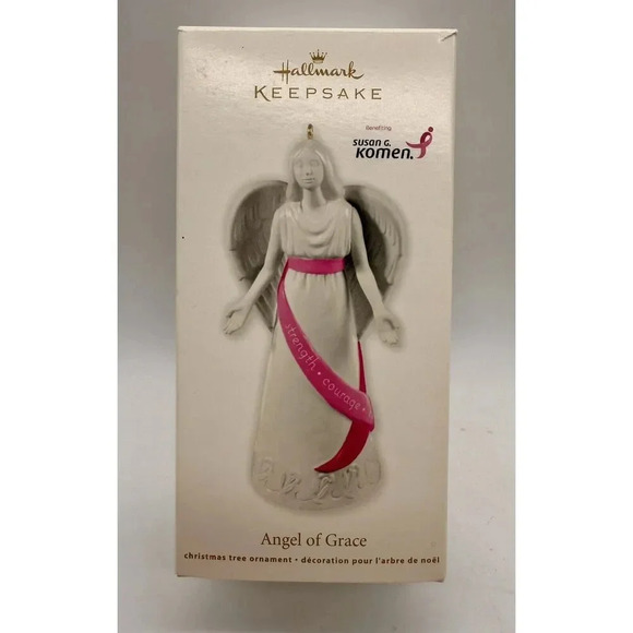 Hallmark Keepsake Breast Cancer‎ Ornament 2012 Angel Of The Grace Susan G Komen - Picture 1 of 3